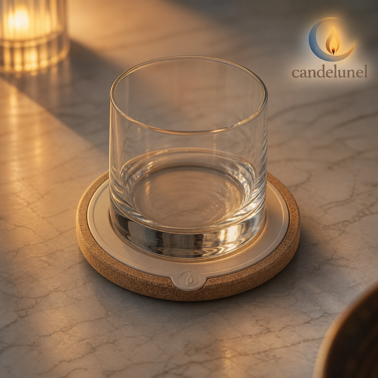 Candelunel™ Afterglow Condensation Moat Coaster