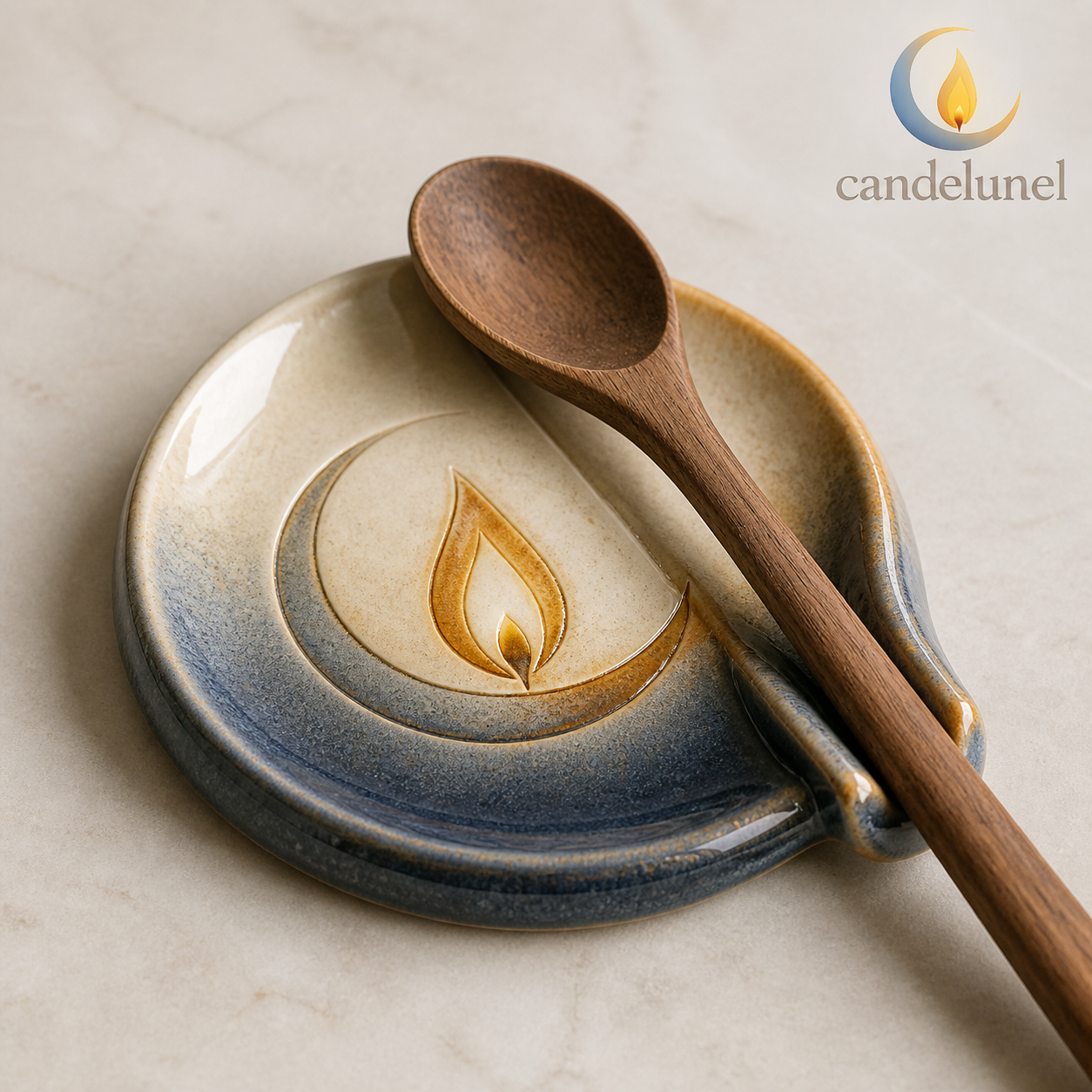 Candelunel™ Wickrest Ceramic Utensil Landing