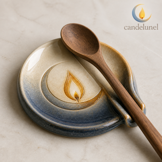 Candelunel™ Wickrest Ceramic Utensil Landing