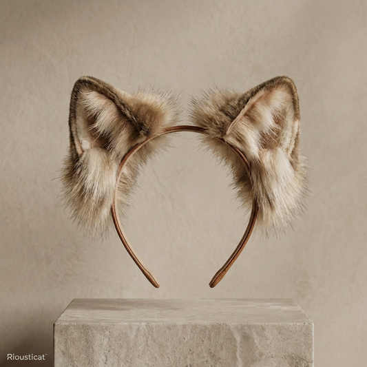 Riousticat™ WildWhisper Faux Fur Fox Ear Headband